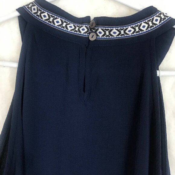 NAVY  Blue Sleeveless Tank Top Size M - Picture 3 of 5
